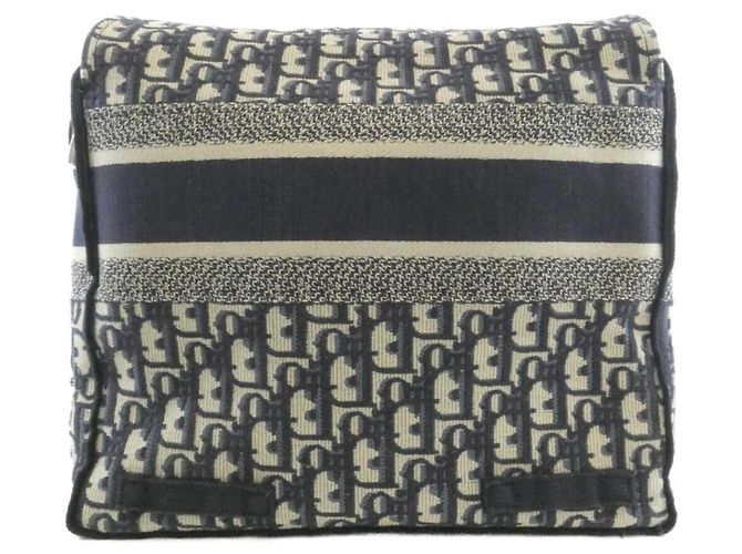Borsa a Spalla Christian Dior Oblique Camp Blu - vista 2