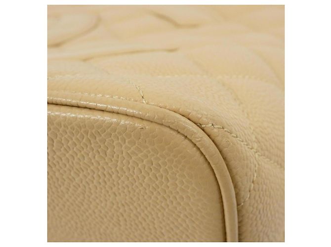 Borsa Chanel 1804 Beige in pelle di vitello granulata - vista 3