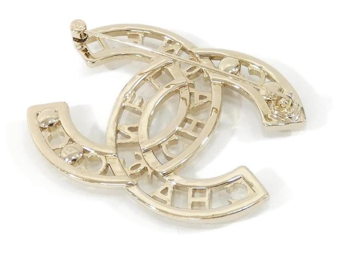 Broche Chanel AB4879 Oro y Blanco Dorado - vista 2