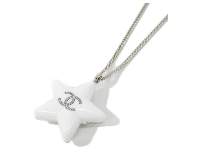 Collana Chanel ABF131 Argento Bianco - vista 3