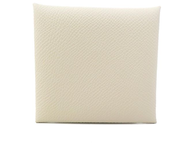 Monedero de piel Epsom Hermès Blanco - vista 3