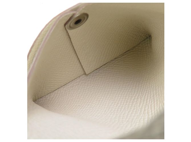 Monedero de piel Epsom Hermès Blanco - vista 6