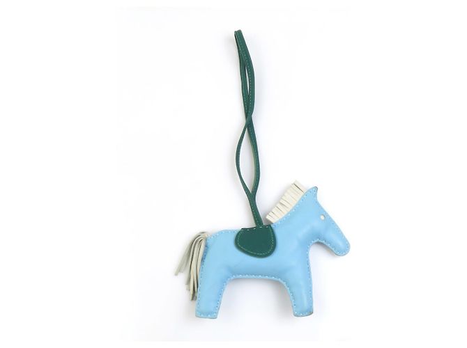 Hermès Charm per borsa Hermes Rodeo MM Bianco Blu Verde - vista 4