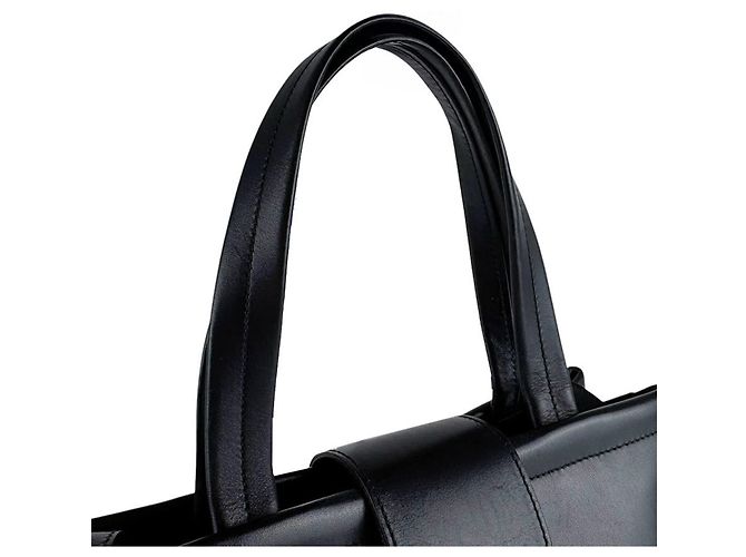 Borsa a mano/Borsa a tracolla in pelle nera Salvatore Ferragamo Nero - vista 10