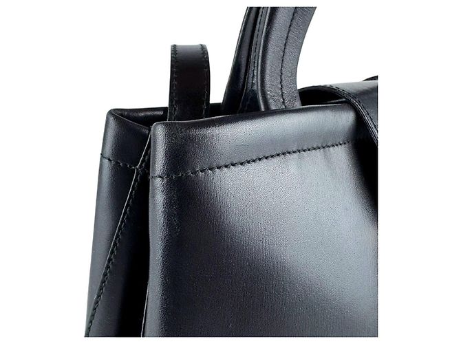 Borsa a mano/Borsa a tracolla in pelle nera Salvatore Ferragamo Nero - vista 6