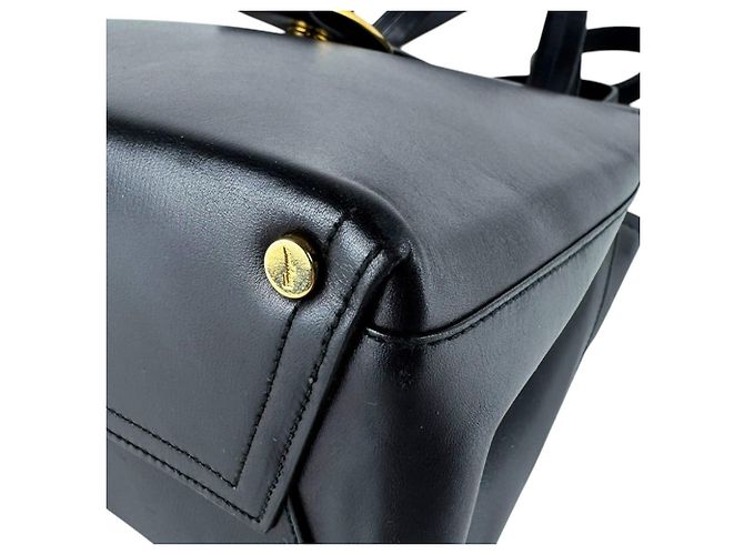 Borsa a mano/Borsa a tracolla in pelle nera Salvatore Ferragamo Nero - vista 7
