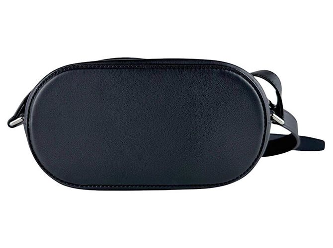 Gancini Borsa a tracolla in pelle nera Salvatore Ferragamo Nero - vista 3