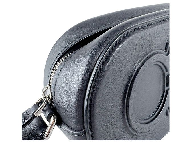 Gancini Borsa a tracolla in pelle nera Salvatore Ferragamo Nero - vista 6