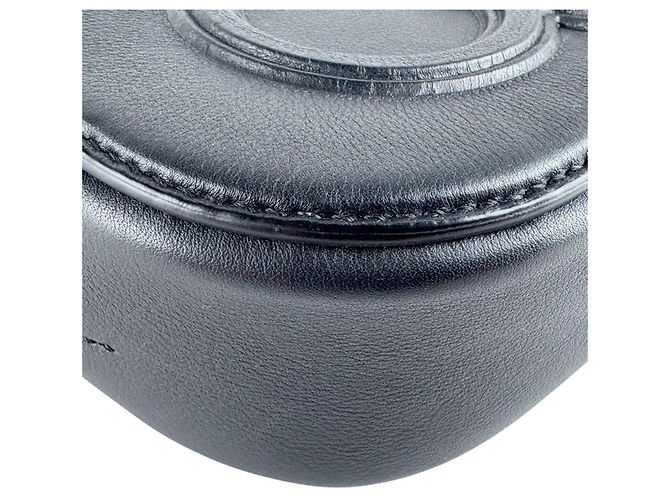 Gancini Borsa a tracolla in pelle nera Salvatore Ferragamo Nero - vista 8