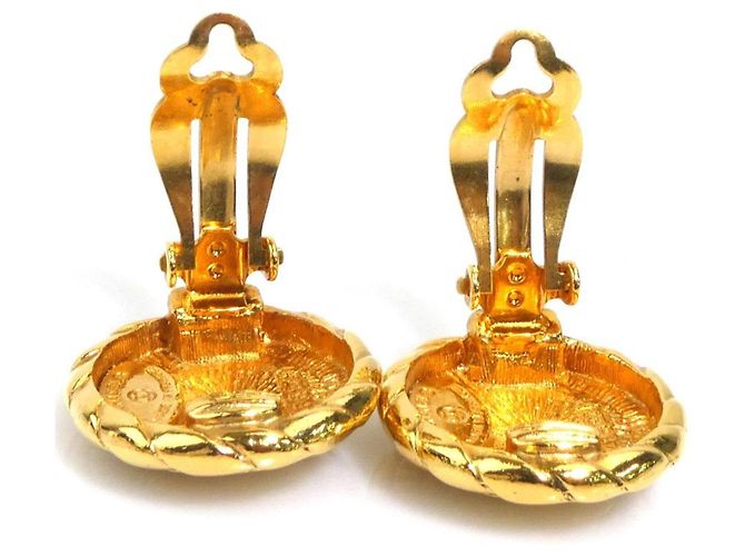 Orecchini a clip in metallo dorato Chanel D'oro - vista 5