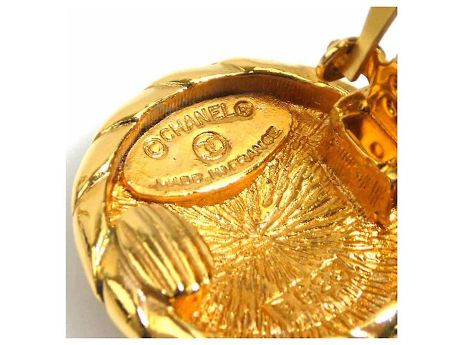 Orecchini a clip in metallo dorato Chanel D'oro - vista 8