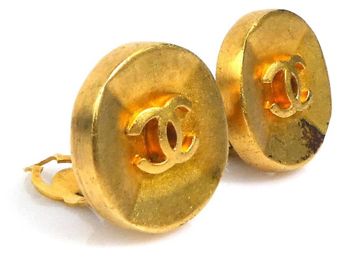 Orecchini a clip dorati Chanel D'oro - vista 2
