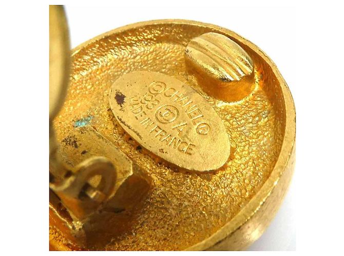 Orecchini a clip dorati Chanel D'oro - vista 9