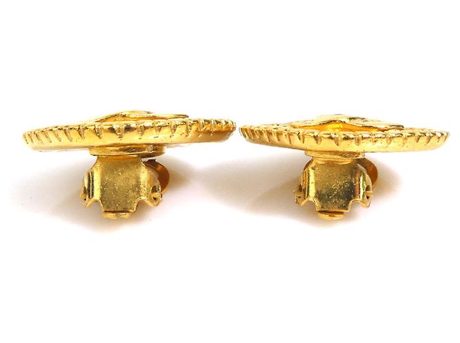 Orecchini a clip in metallo dorato Chanel D'oro - vista 4