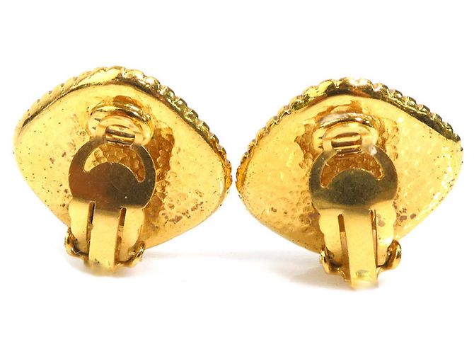 Orecchini a clip in metallo dorato Chanel D'oro - vista 5