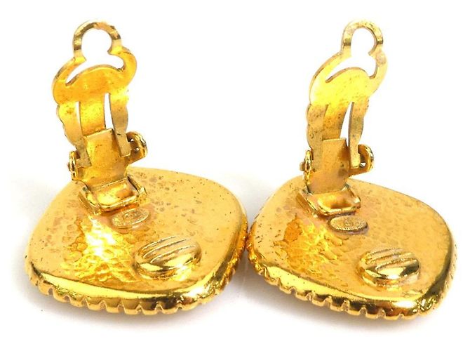 Orecchini a clip in metallo dorato Chanel D'oro - vista 6