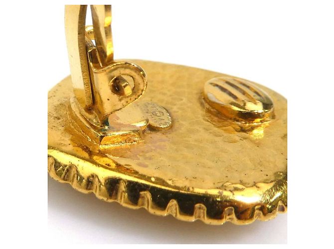 Orecchini a clip in metallo dorato Chanel D'oro - vista 7
