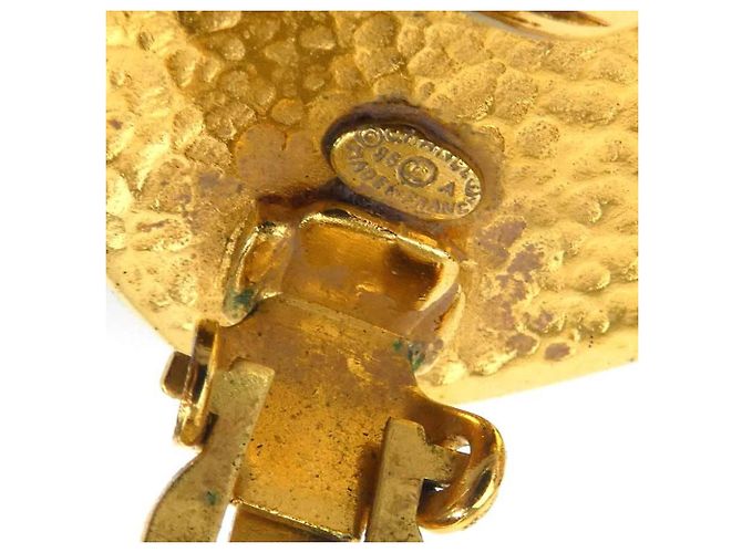 Orecchini a clip in metallo dorato Chanel D'oro - vista 8