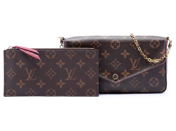 Pochette Félicie Louis Vuitton Pochette Felicie Monogram Marrone - vista 7