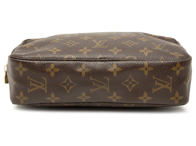 Louis Vuitton Marrone Monogram Trousse Toilette 23 - vista 3