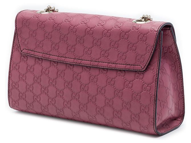 Borsa a tracolla Gucci Pink Medium Guccissima Emily Rosa - vista 2