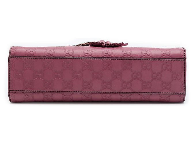 Borsa a tracolla Gucci Pink Medium Guccissima Emily Rosa - vista 3