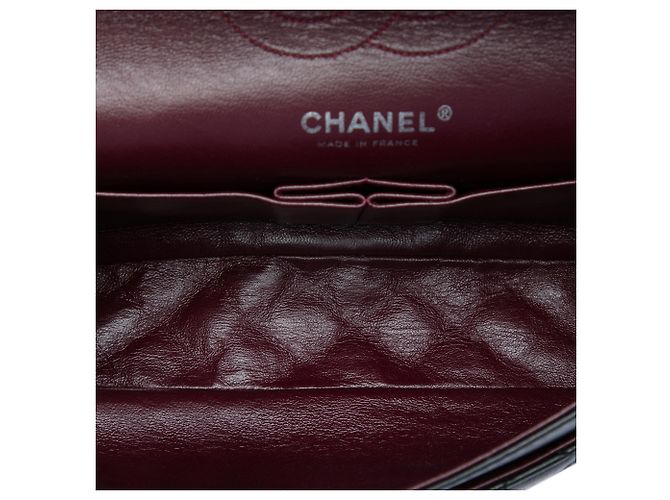 Chanel Black Medium Classic Lambskin Double Flap Nero - vista 4