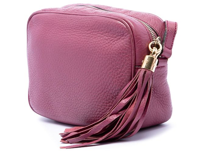 Gucci Borsa a tracolla Soho Disco in pelle viola Porpora - vista 2