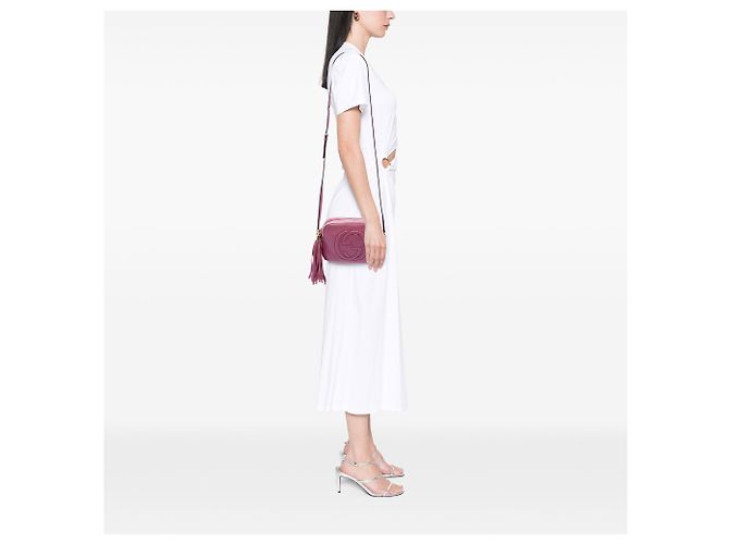 Gucci Borsa a tracolla Soho Disco in pelle viola Porpora - vista 6