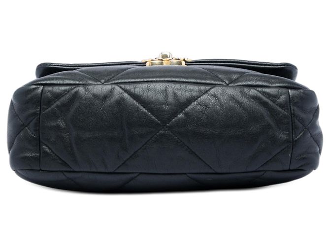 Chanel Black Medium Lambskin 19 Flap Schwarz - Ansicht 3