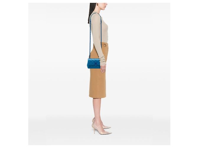 Chanel Blue Small Quilted Caviar My Everything Flap - vue 5