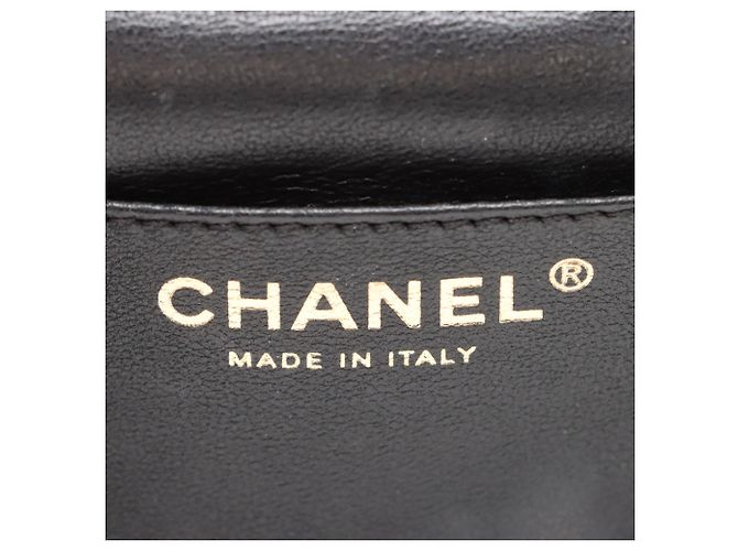 Chanel Black CC Quilted Lambskin Frame Chain Crossbody - vista 7