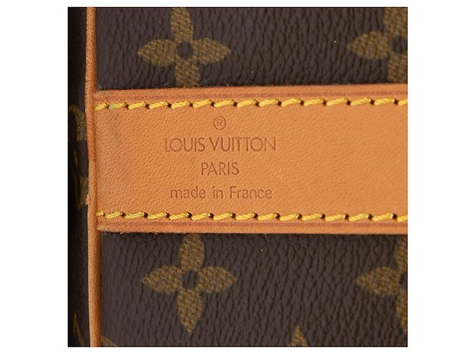 Louis Vuitton Marrone Monogram Keepall Bandouliere 55 - vista 5