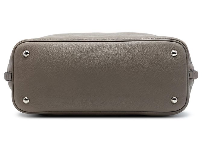 Prada Sac cabas convertible à fermeture éclair latérale en Vitello Daino marron Taupe - vue 3