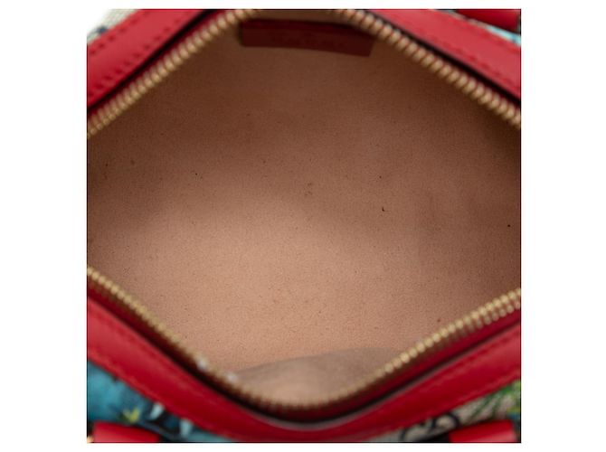 Sac Boston Mini GG Supreme Blooms beige Gucci - vue 4