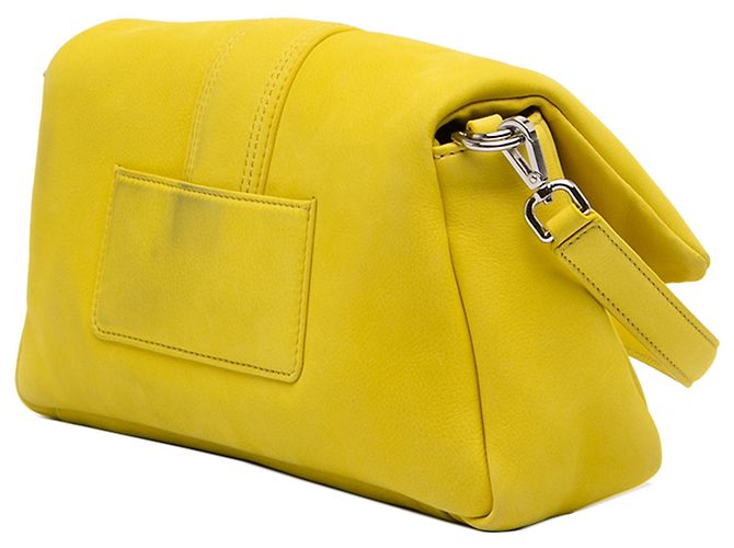 Borsa Jacquemus Yellow Padded Nubuck Le Bambimou Giallo - vista 2