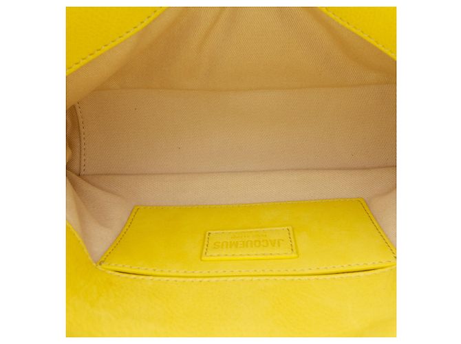 Borsa Jacquemus Yellow Padded Nubuck Le Bambimou Giallo - vista 4