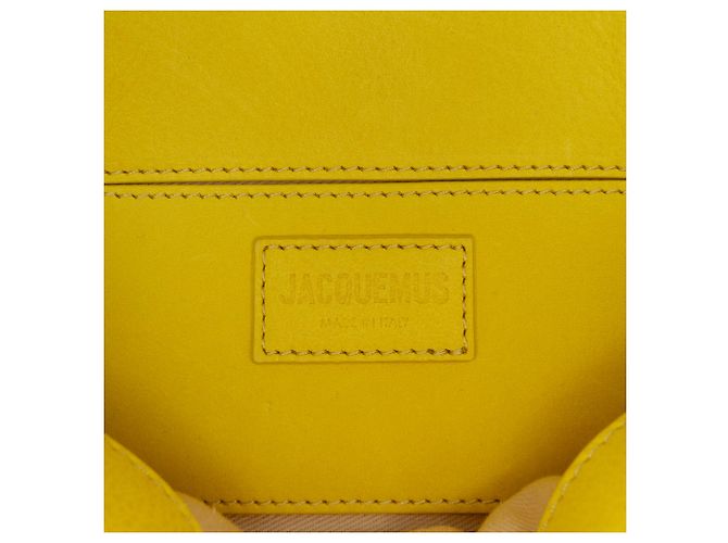Borsa Jacquemus Yellow Padded Nubuck Le Bambimou Giallo - vista 5