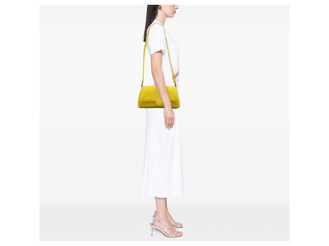 Borsa Jacquemus Yellow Padded Nubuck Le Bambimou Giallo - vista 6