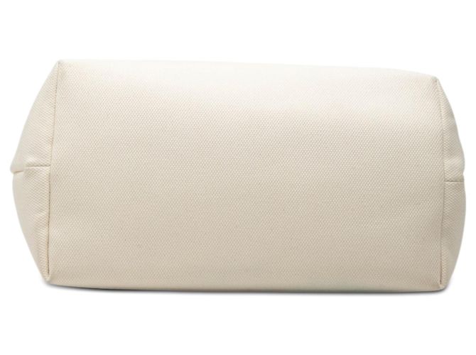Céline Bolso Tote Horizontal Celine Brown Small Canvas Logo Print Castaño Beige - vista 3