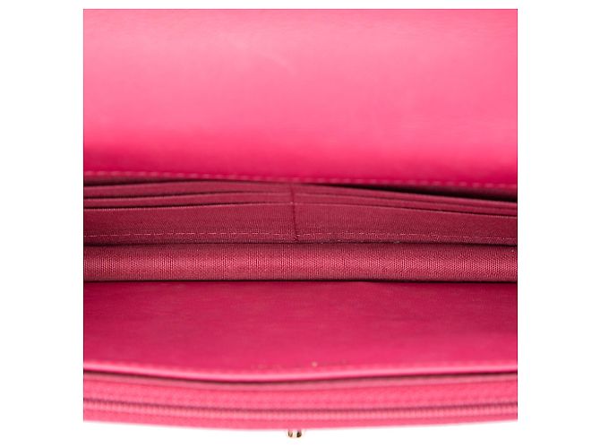 Portafoglio con catena Chanel Pink Chevron Lambskin Trendy CC Rosa - vista 4