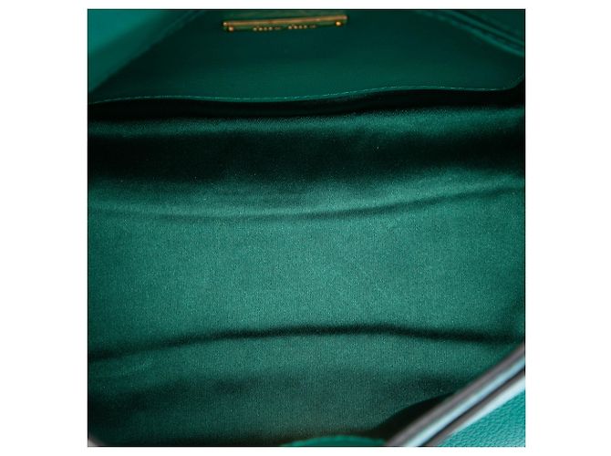 Borsa Miu Miu Blue Mini Goatskin Madras Click Top Handle - vista 4