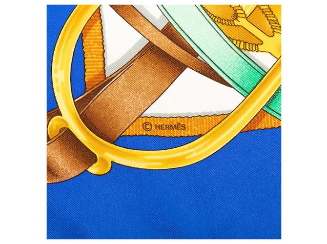 Sciarpa in seta Hermès Red Grand Manege 90 Rosso - vista 4