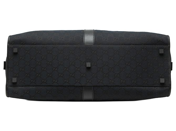 Borsa da viaggio Gucci Black GG Canvas Jackie Bardot Nero - vista 3