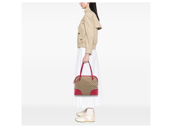 Borsa a tracolla Gucci GG Canvas Beige - vista 6