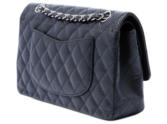Chanel Black Medium Classic Caviar Double Flap Nero - vista 2