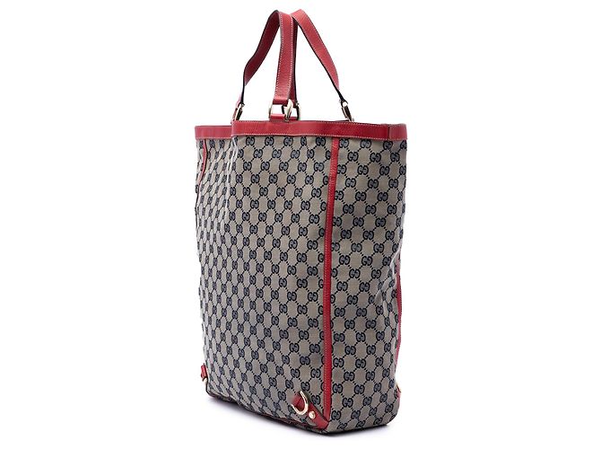Gucci Abbey Tote aus beigem GG Canvas - Ansicht 2