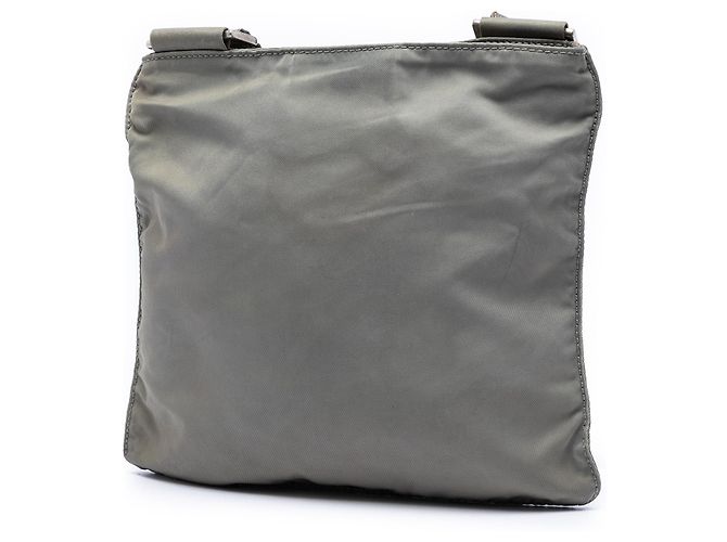 Borsa a tracolla Prada Gray Tessuto Zip Top Marrone - vista 2