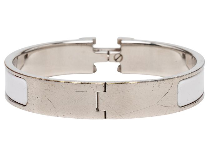 Hermès Bracciale Clic Clac H in smalto stretto Beige PM - vista 3