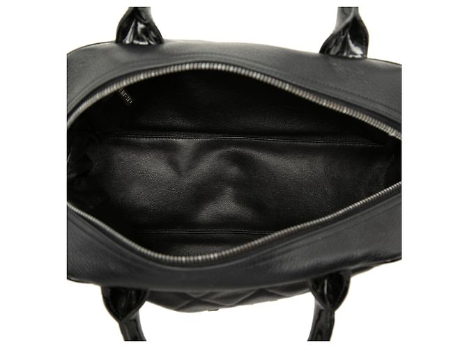 Borsa Bowler Chanel in Caviar Trapuntato Nero - vista 4